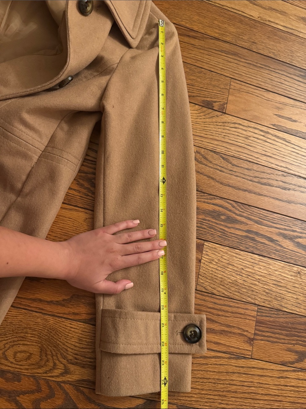 London Fog Camel Peacoat with Button Front NWOT - Picture 9 of 9